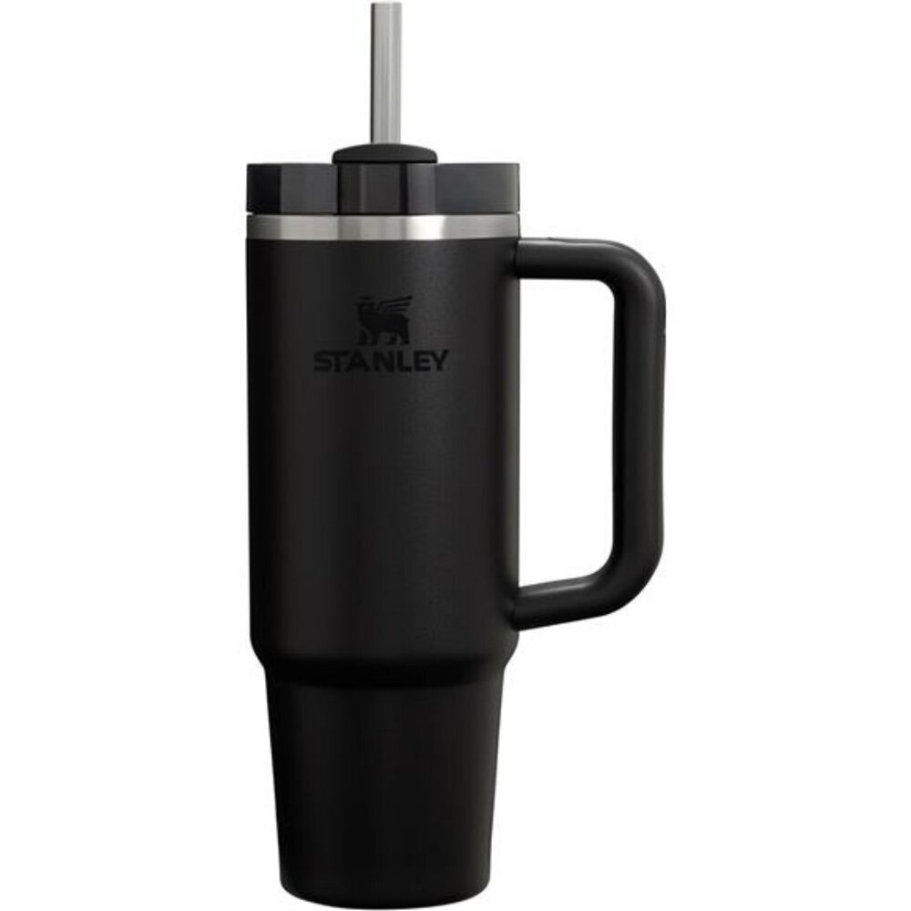 Stanley Quencher H2.0 Tumbler 30 oz Black With Handle Straw Lid Insulated Cup